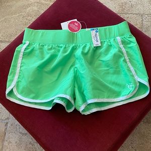 Justice Green Woven Shorts